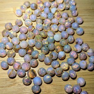 Vintage Made in GERMANY GLASS Harlequin OPALS Chatons 35SS/7.5mm Point Back Lot